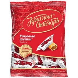 Caramel "Rakovye Scheyki" met cacao-amandelvulling 30% 250g