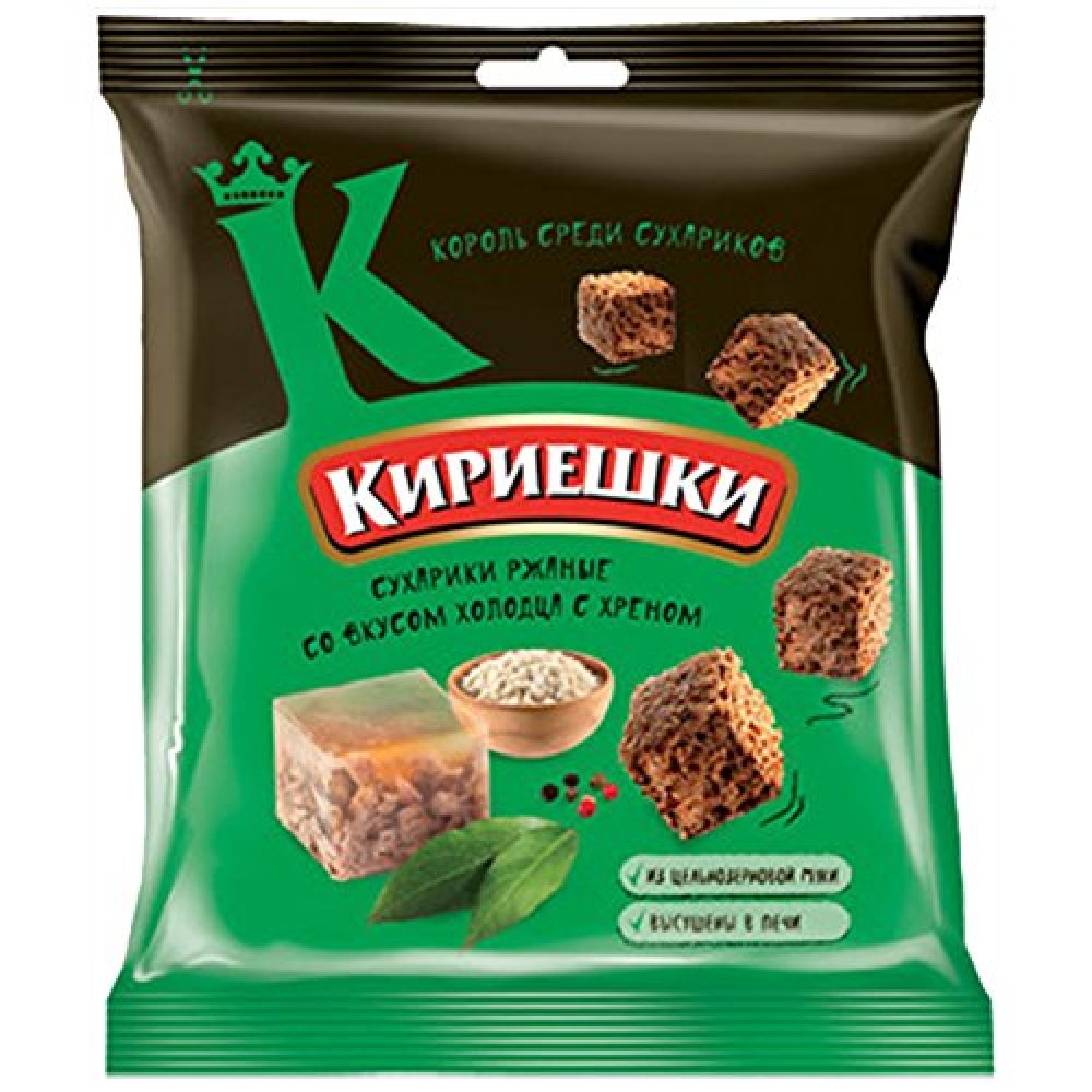 Kirieschki Bread Chips with Horseradish Flavour 40g