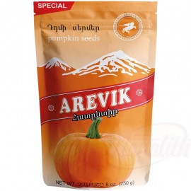 Arevik geroosterde ongeschilde gezouten pompoenpitten 250g. "Arevik"