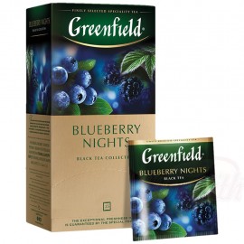 Zwarte Thee, "Greenfield Blueberry Nights" 25x 1,5g