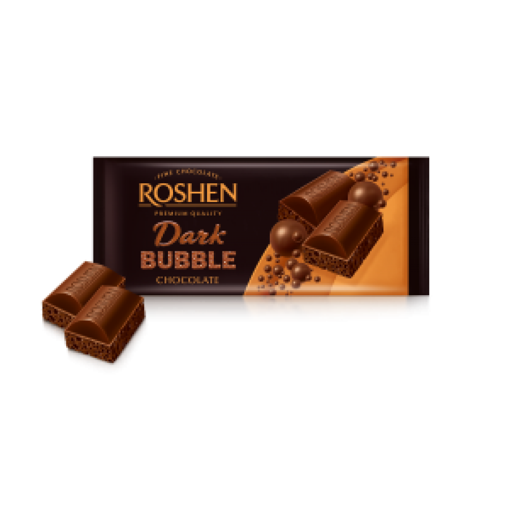 Roshen donkere chocolade bubbel 80g