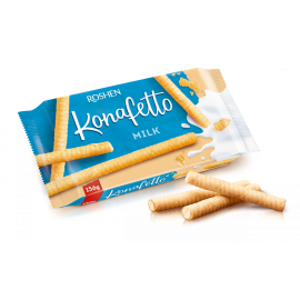 Wafel rolletjes met melk roomvulling "Konafetto" 140g