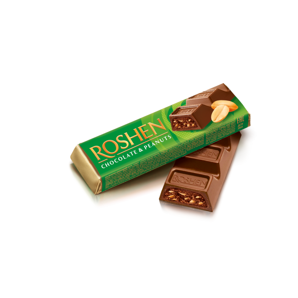 ROSHEN Chocoladereep met pindakaasvulling 43 g