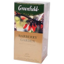 Zwarte thee met hibiscuss, Berberitze, korenbloem, "Greenfield Barberry Garden"